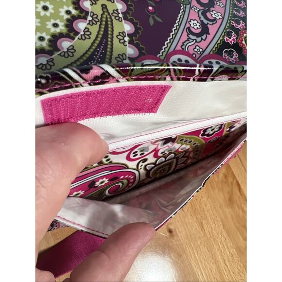 Vera Bradley Cooler Insulated Lunch Tote Bag RETIRED PRINT Paisley Pink Flowers - Picture 9 of 11